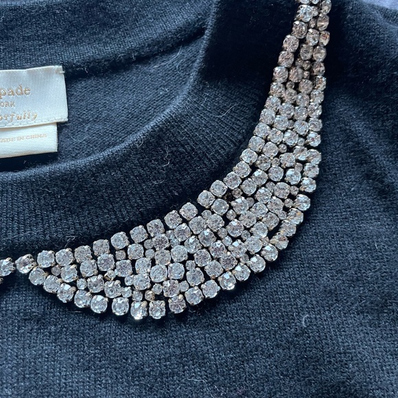 Kate spade sweater with jeweled collar - Picture 4 of 7